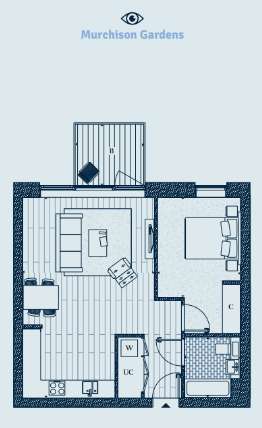 1 bedroom flat for sale - floorplan