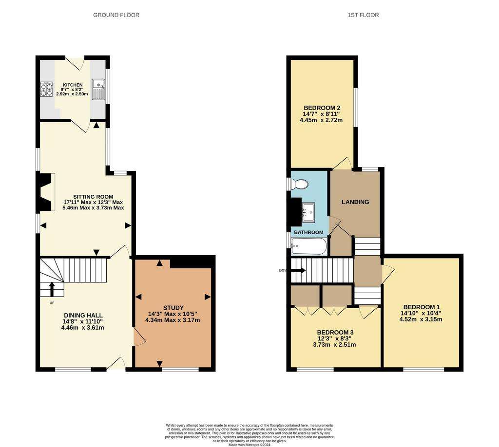 3 bedroom character property for sale - floorplan