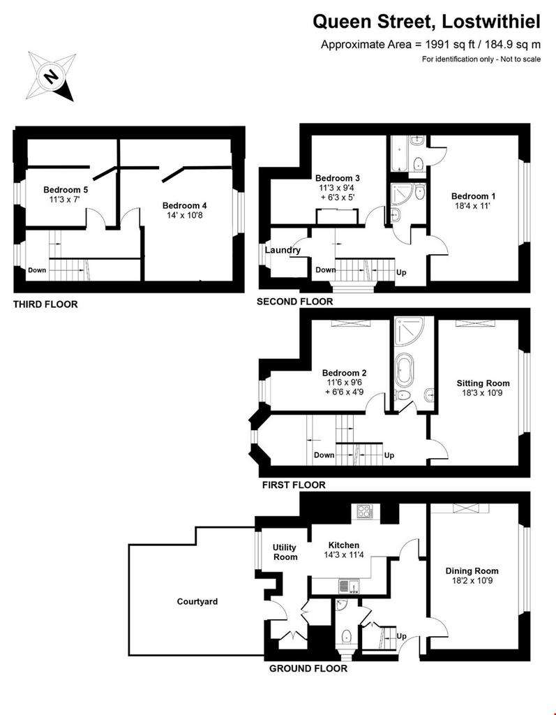 5 bedroom house for sale - floorplan