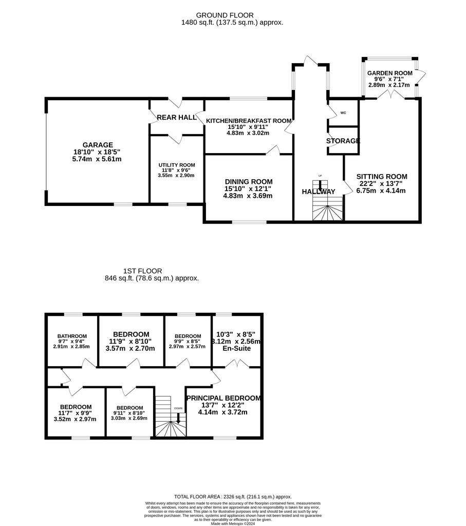 5 bedroom detached house for sale - floorplan