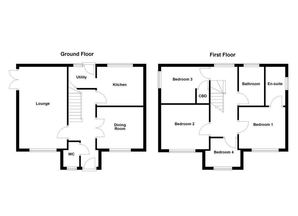 4 bedroom detached house for sale - floorplan