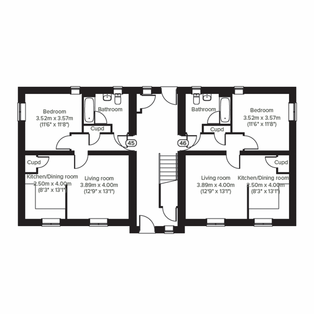 1 bedroom flat for sale - floorplan