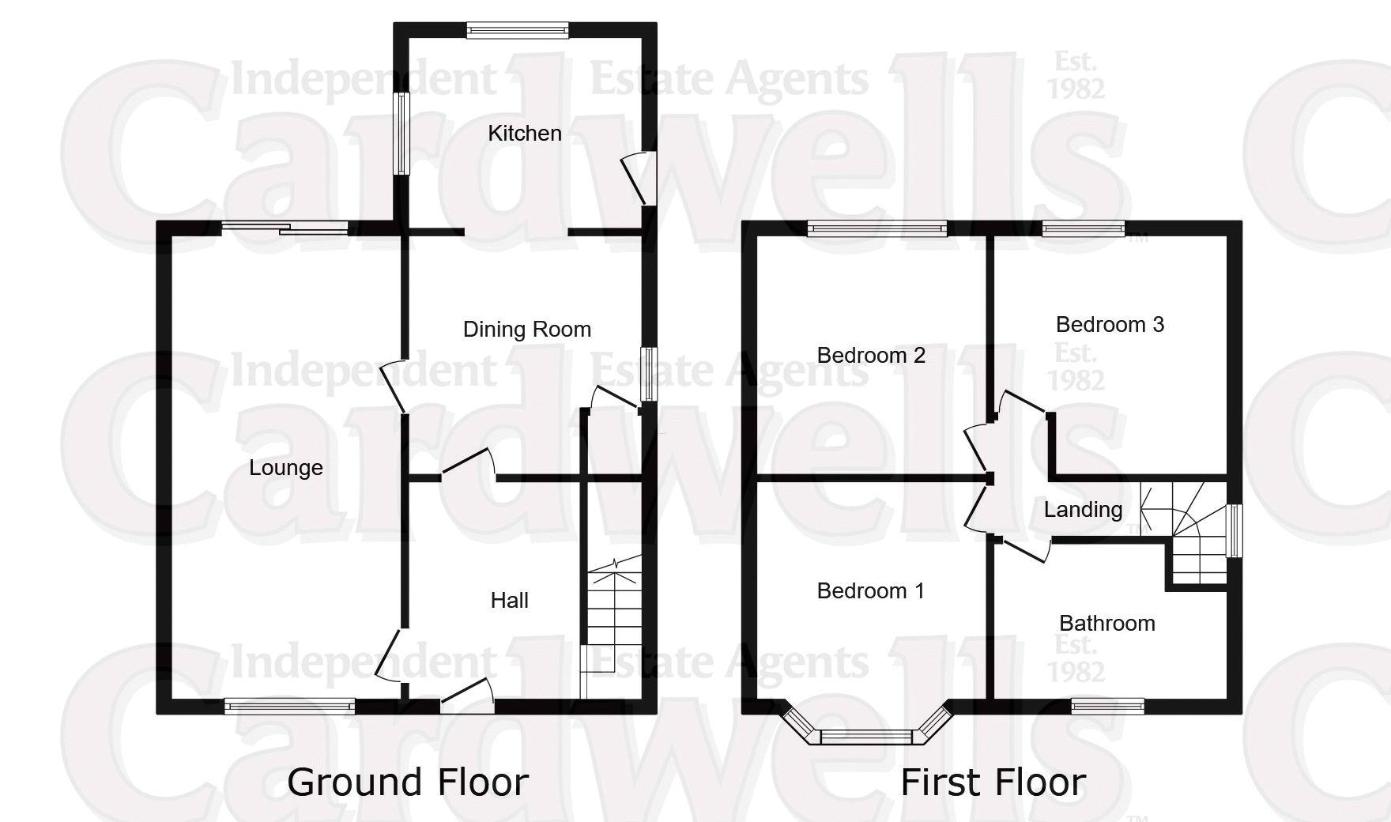 3 bedroom semi-detached house for sale - floorplan