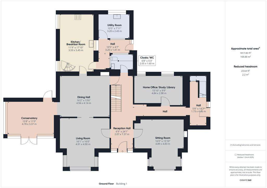 5 bedroom country house for sale - floorplan