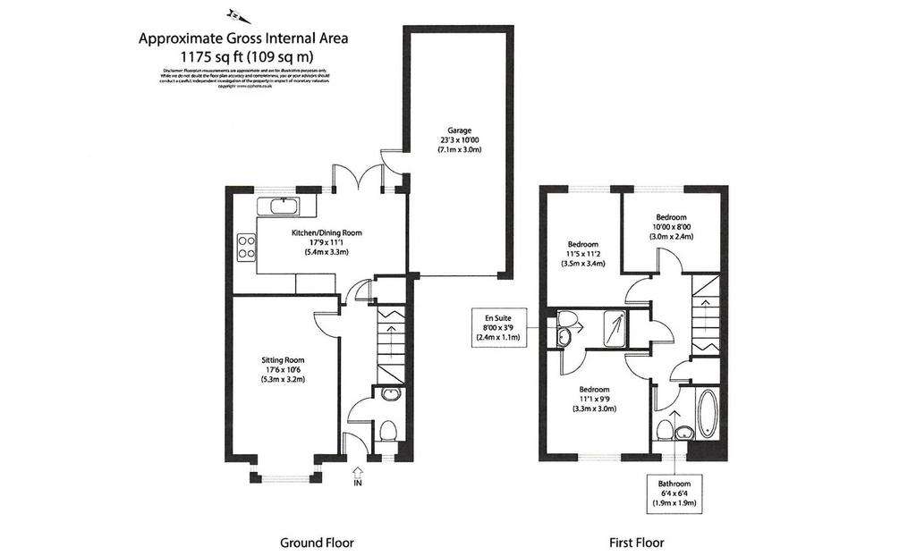 3 bedroom detached house for sale - floorplan