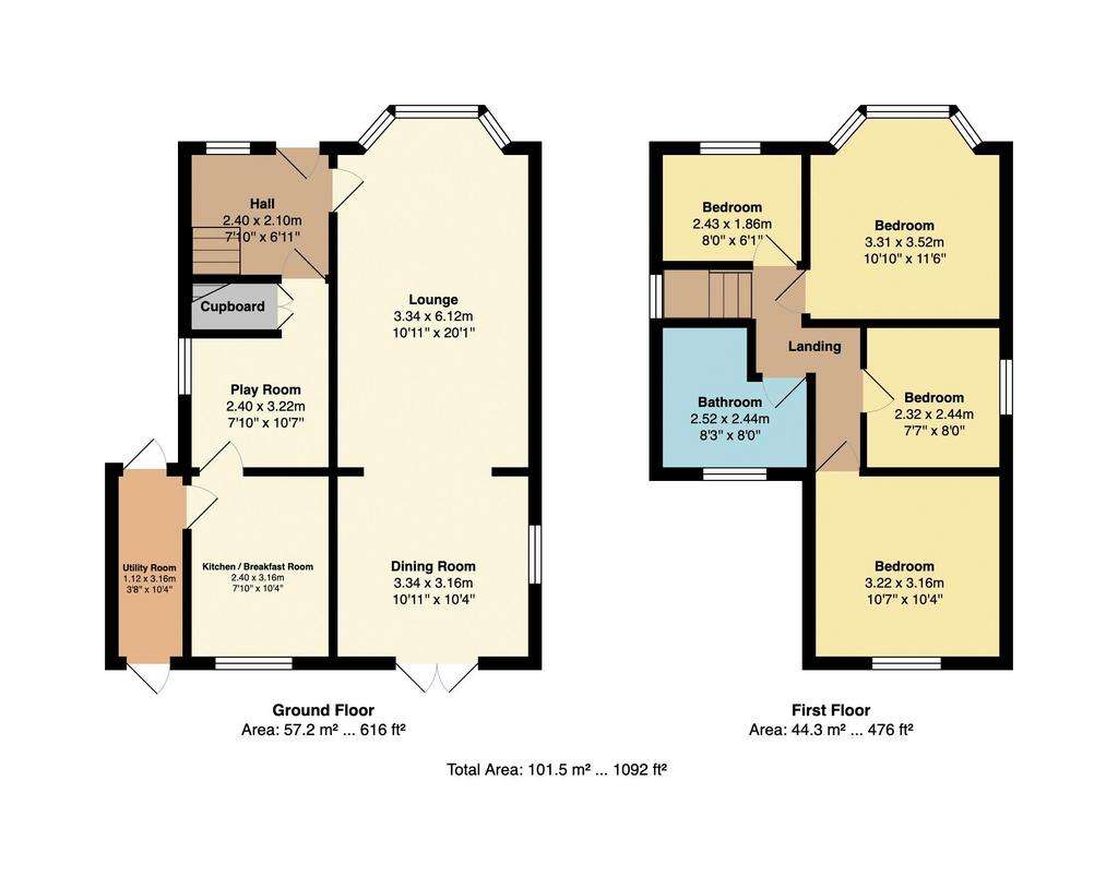 4 bedroom detached house for sale - floorplan