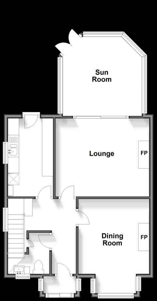 3 bedroom semi-detached house for sale - floorplan