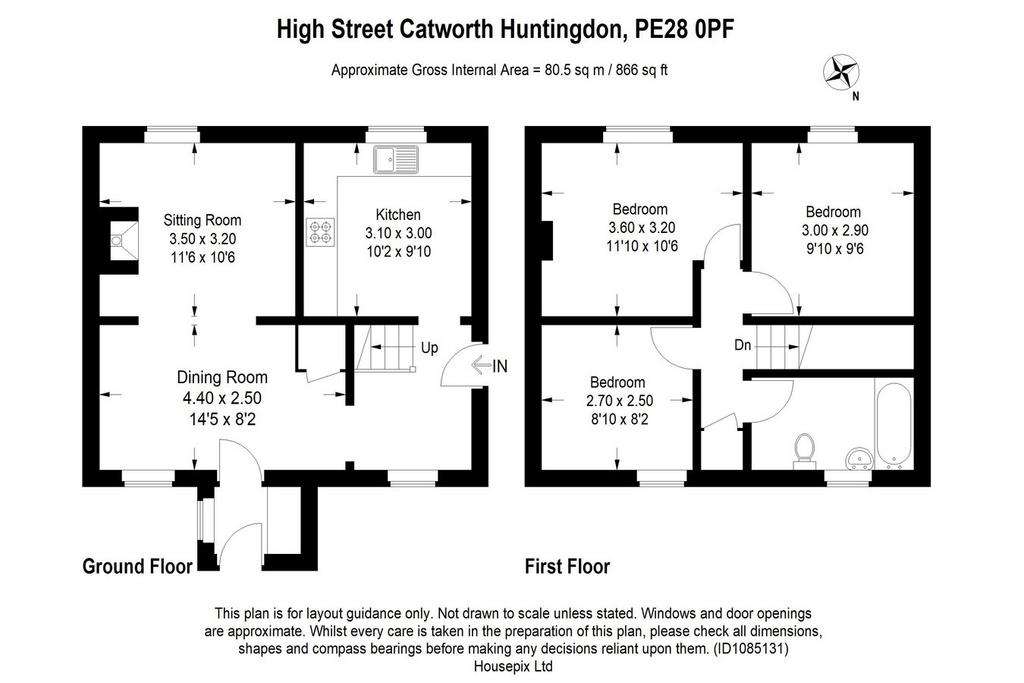 3 bedroom detached house for sale - floorplan