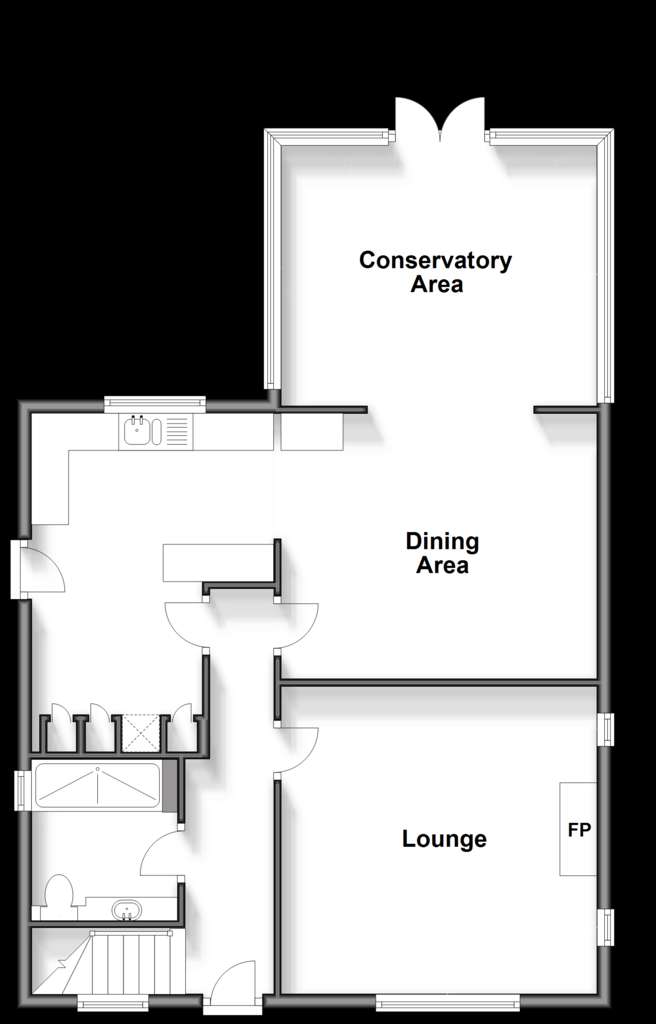 3 bedroom detached house for sale - floorplan