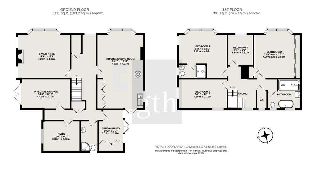 4 bedroom detached house for sale - floorplan