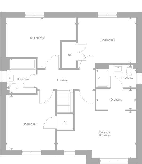 4 bedroom detached house for sale - floorplan