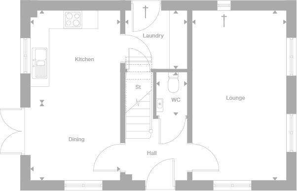 3 bedroom detached house for sale - floorplan