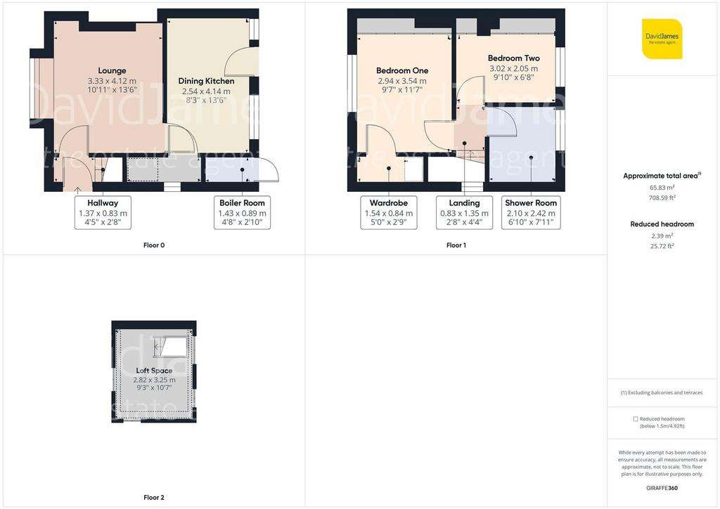 2 bedroom terraced house for sale - floorplan