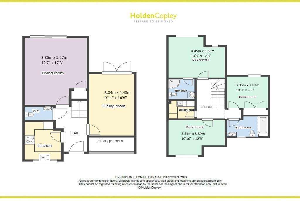 3 bedroom terraced house for sale - floorplan