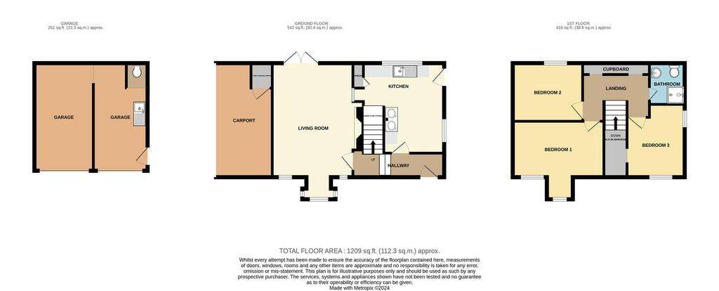 3 bedroom detached house for sale - floorplan