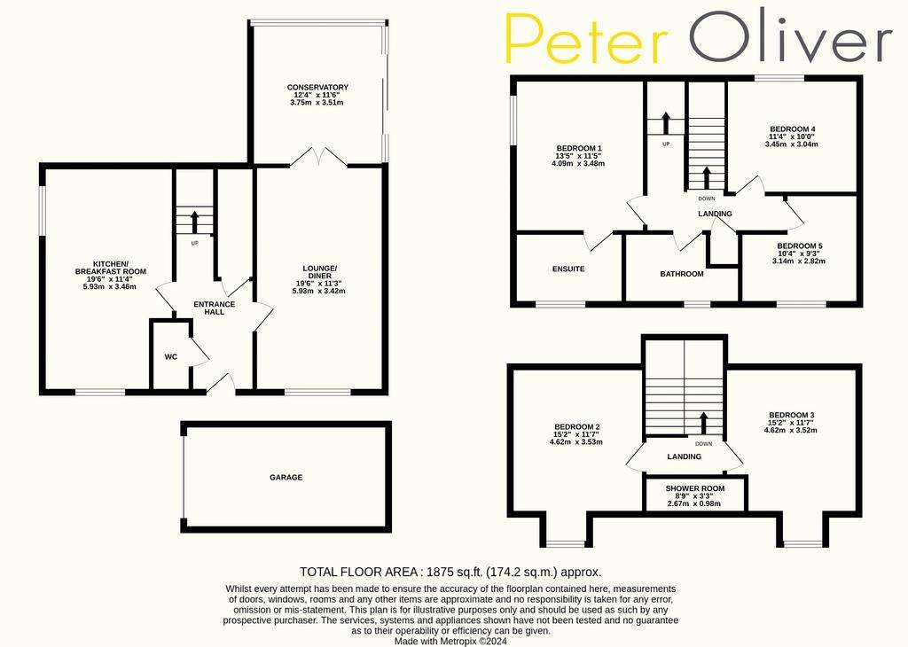 5 bedroom detached house for sale - floorplan