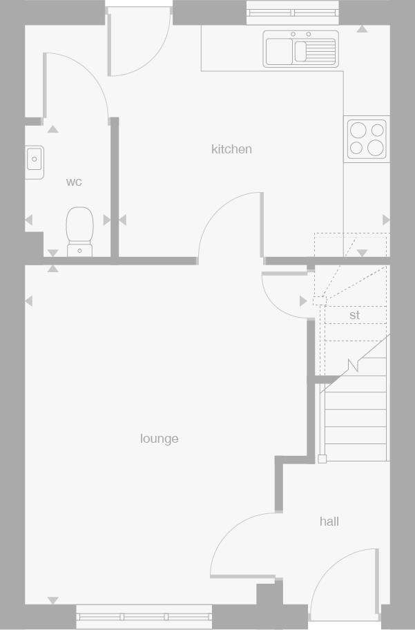 3 bedroom mews house for sale - floorplan