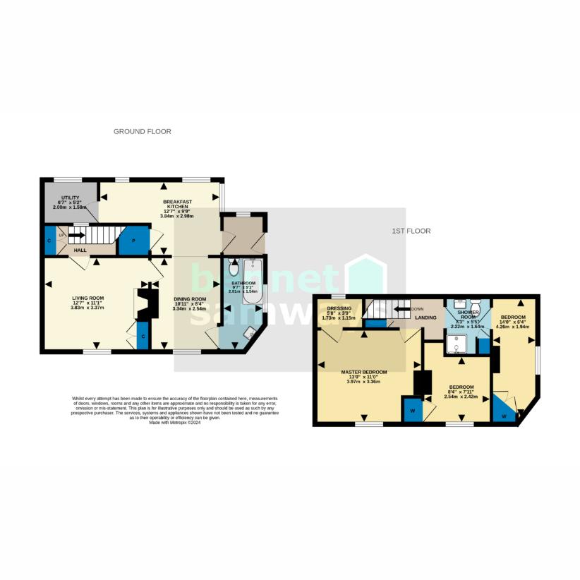 3 bedroom cottage for sale - floorplan