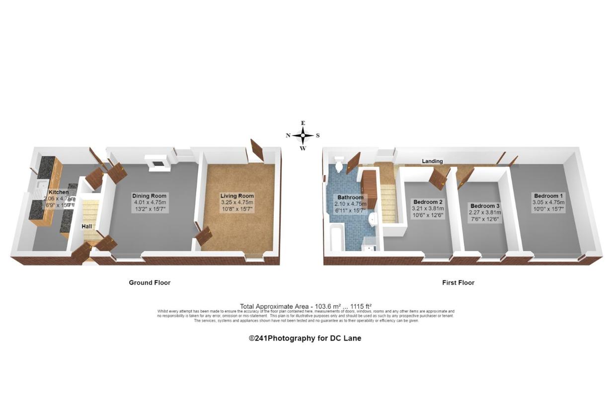 3 bedroom property for sale - floorplan