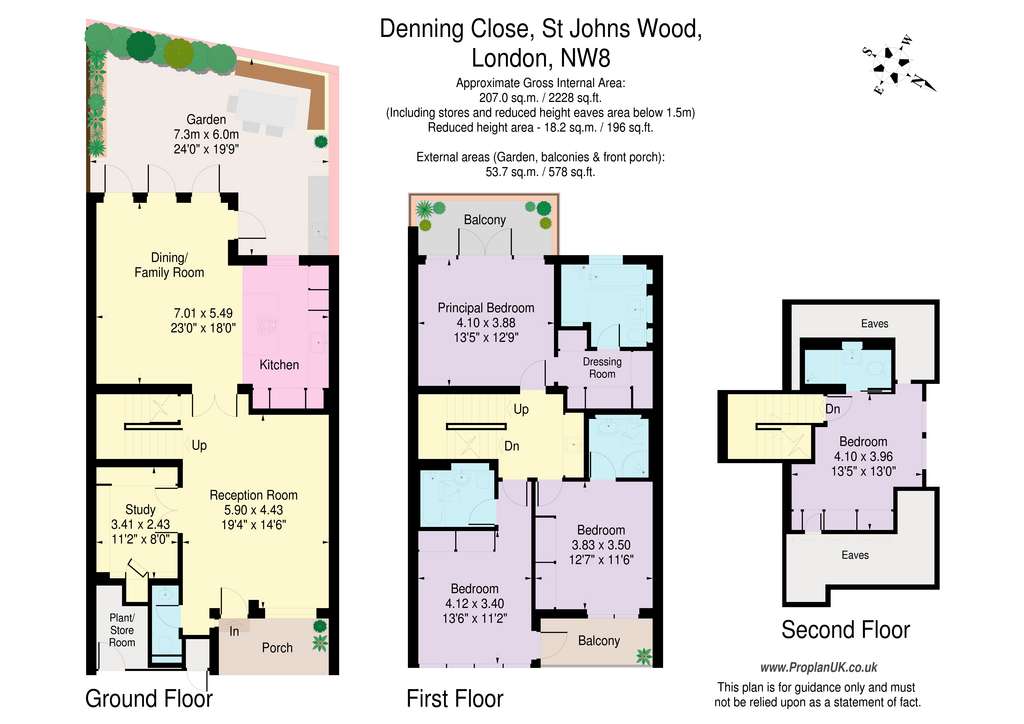 4 bedroom terraced house to rent - floorplan