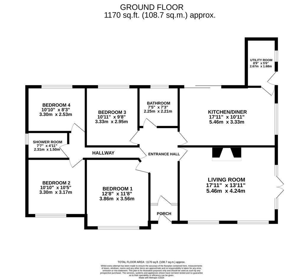 4 bedroom detached house for sale - floorplan