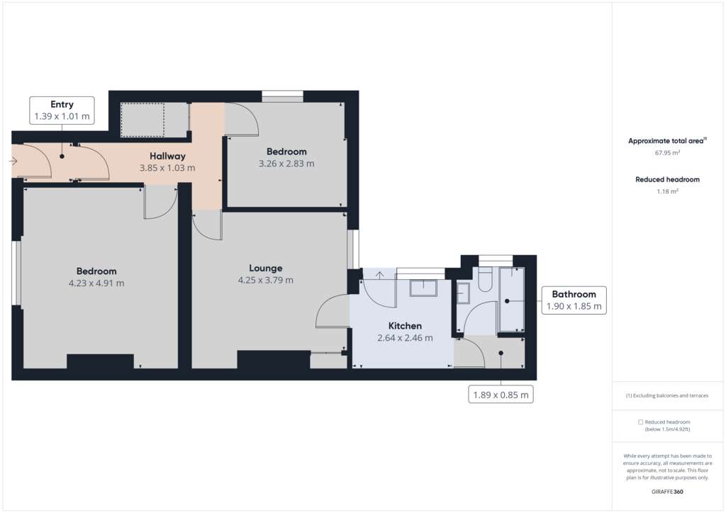 2 bedroom flat for sale - floorplan