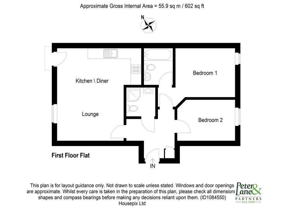 2 bedroom flat for sale - floorplan