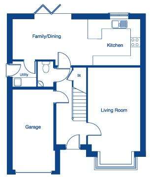 4 bedroom detached house for sale - floorplan