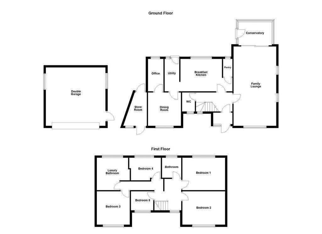 5 bedroom detached house for sale - floorplan