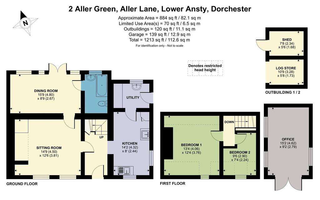 2 bedroom semi-detached house for sale - floorplan