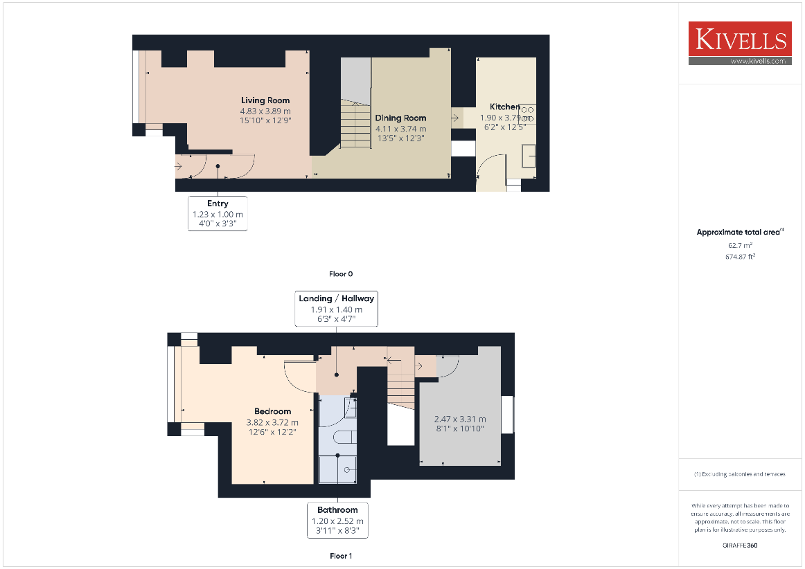 2 bedroom property for sale - floorplan