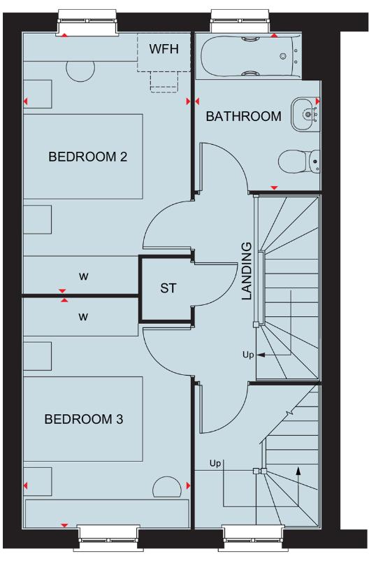 3 bedroom semi-detached house for sale - floorplan