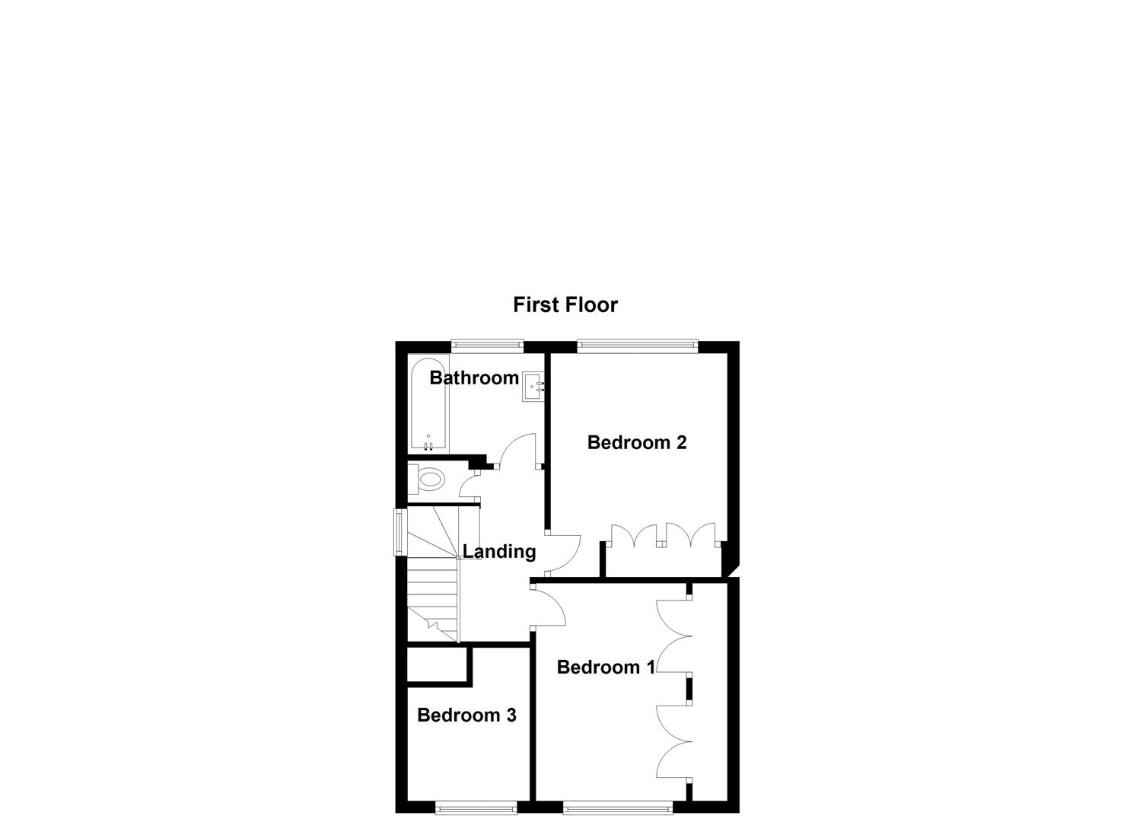 3 bedroom semi-detached house for sale - floorplan