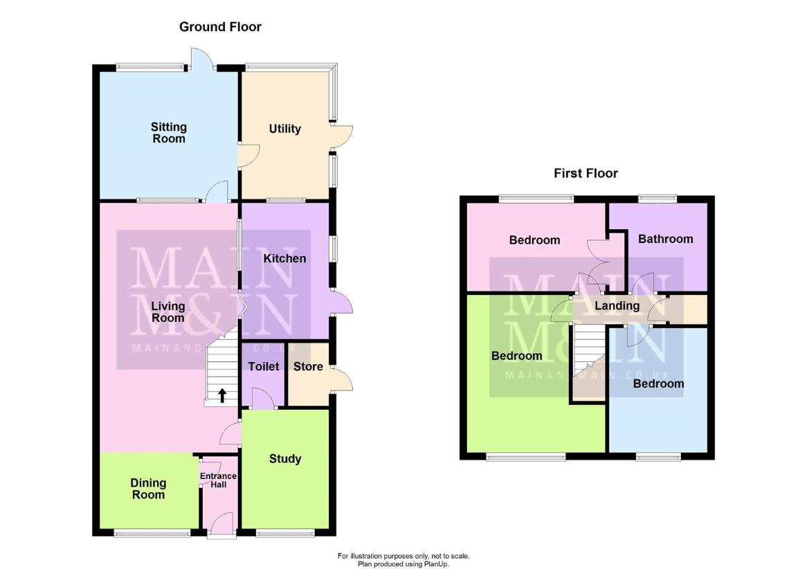 3 bedroom semi-detached house for sale - floorplan