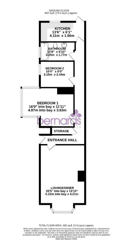 2 bedroom flat for sale - floorplan