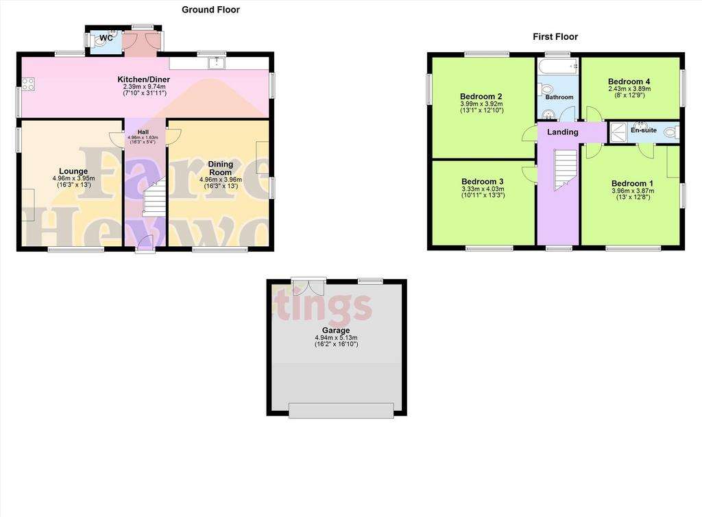 4 bedroom house for sale - floorplan