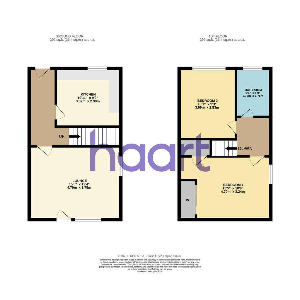 2 bedroom flat for sale - floorplan