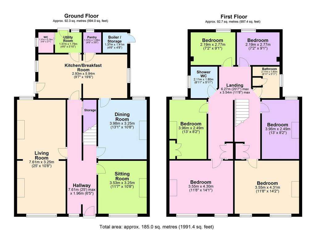 6 bedroom detached house for sale - floorplan