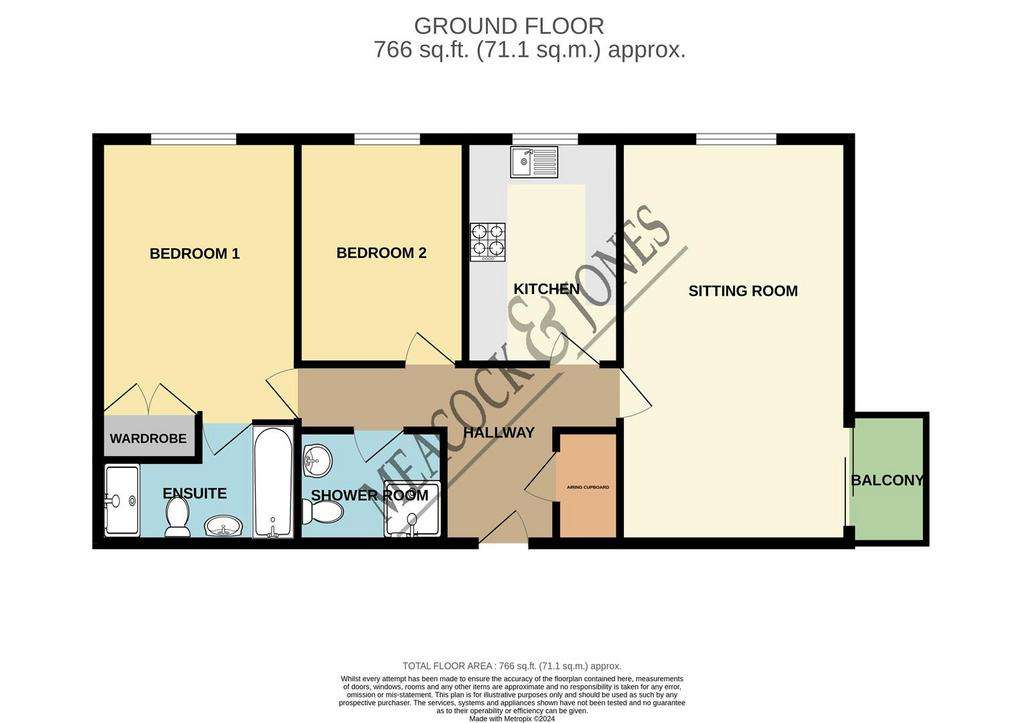 2 bedroom flat for sale - floorplan