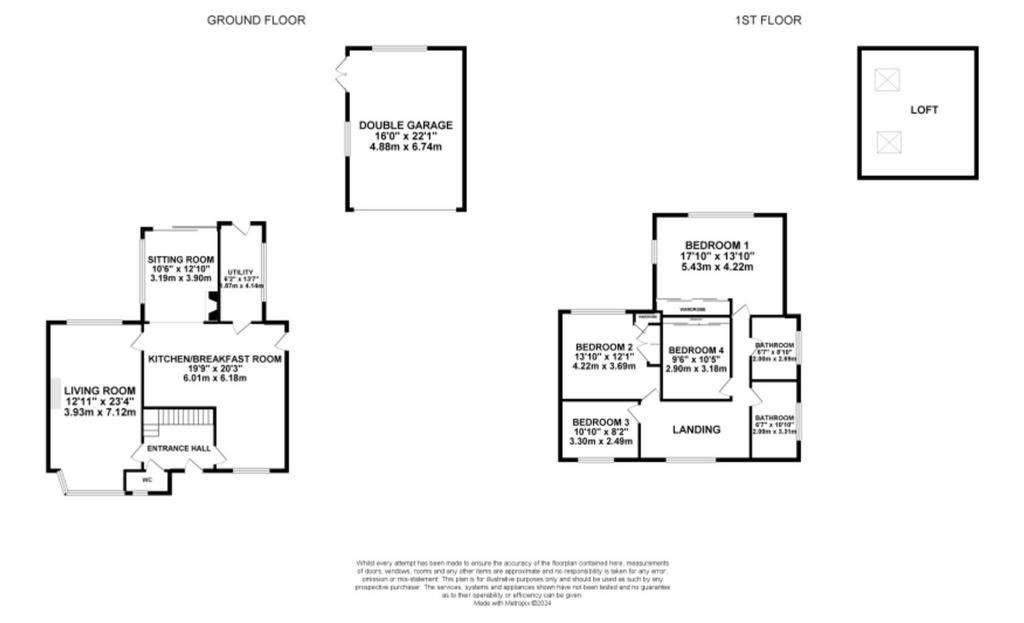 4 bedroom detached house for sale - floorplan