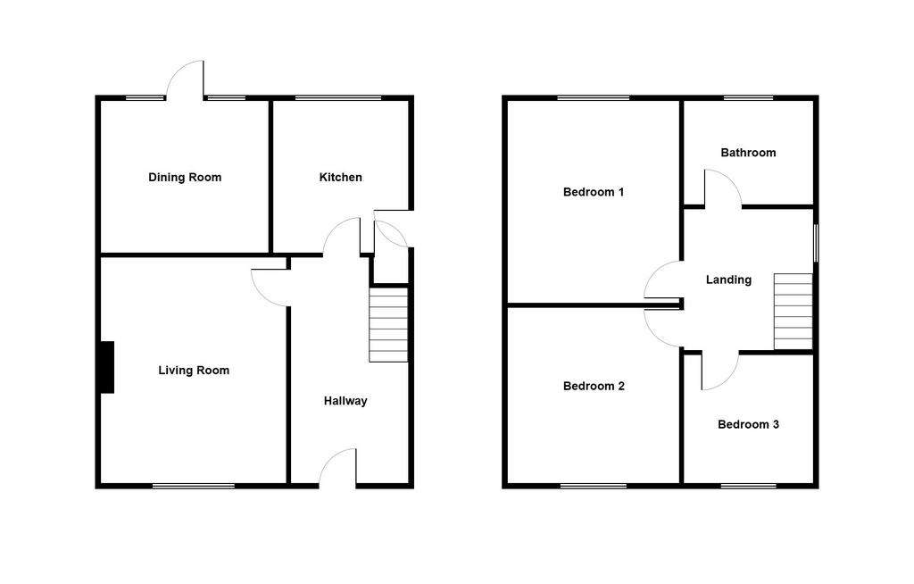 3 bedroom semi-detached house for sale - floorplan