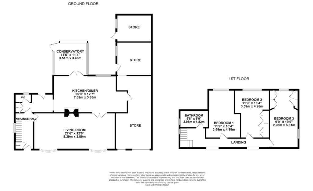 3 bedroom detached house for sale - floorplan