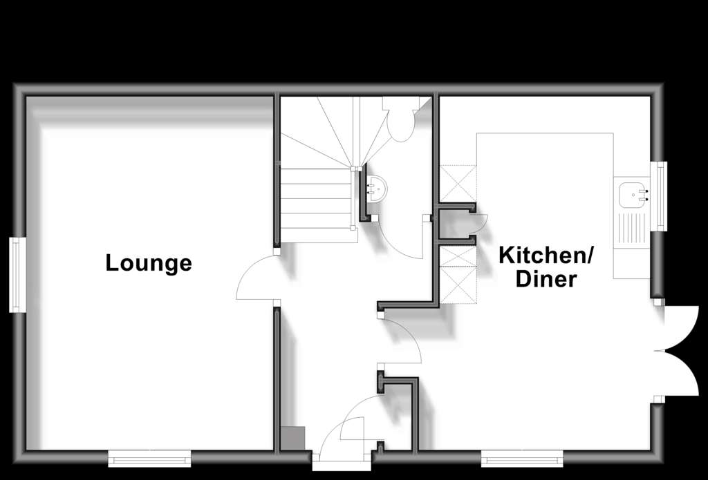 3 bedroom detached house for sale - floorplan