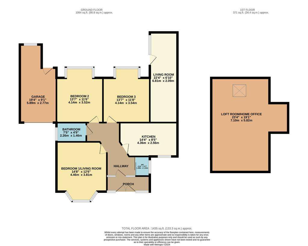 3 bedroom detached house for sale - floorplan