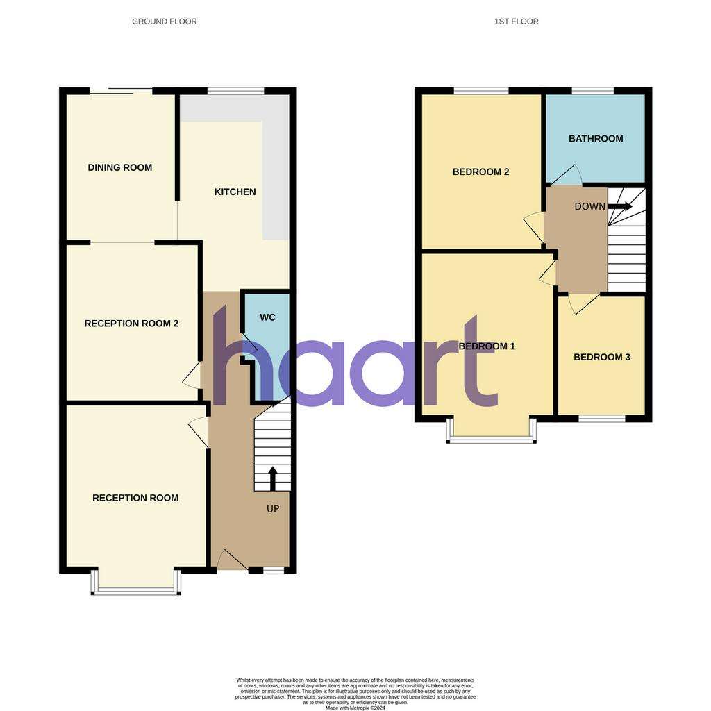 3 bedroom terraced house for sale - floorplan