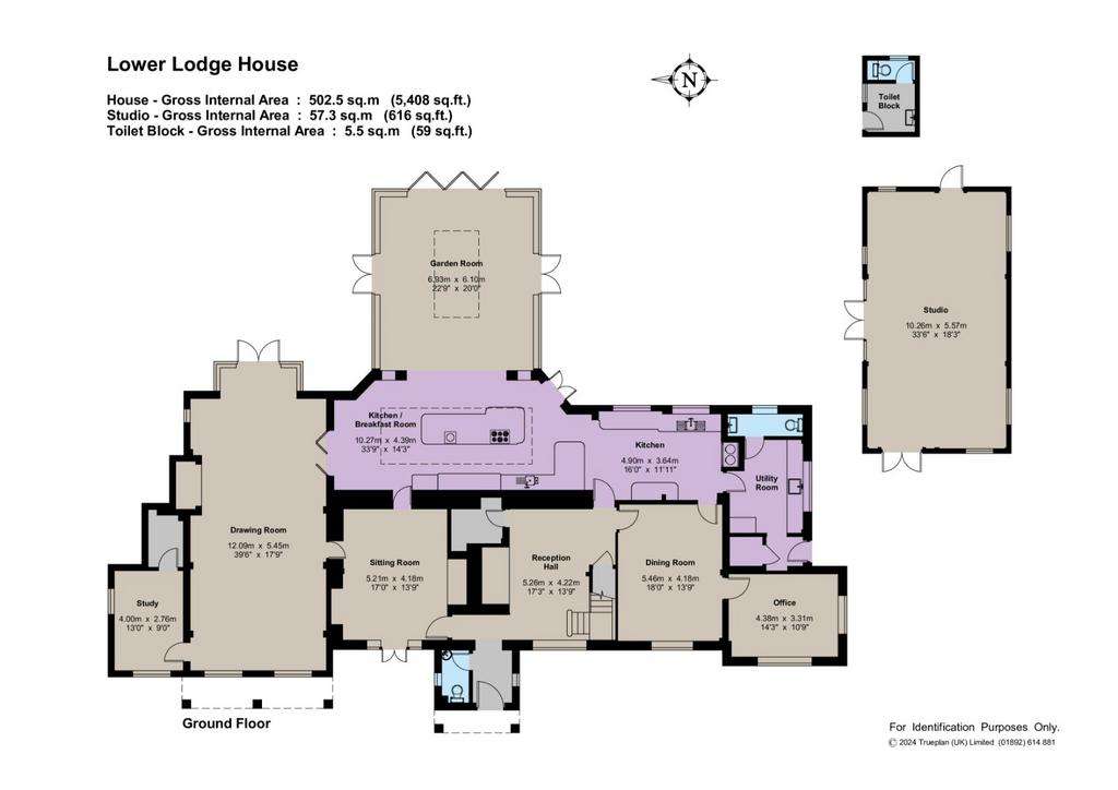 5 bedroom country house for sale - floorplan