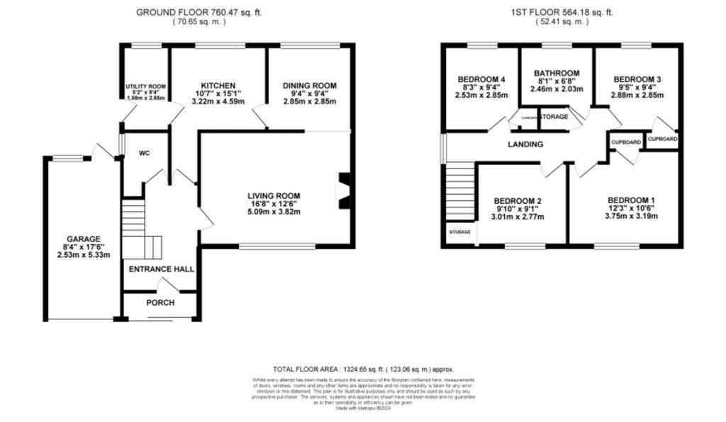 4 bedroom detached house for sale - floorplan