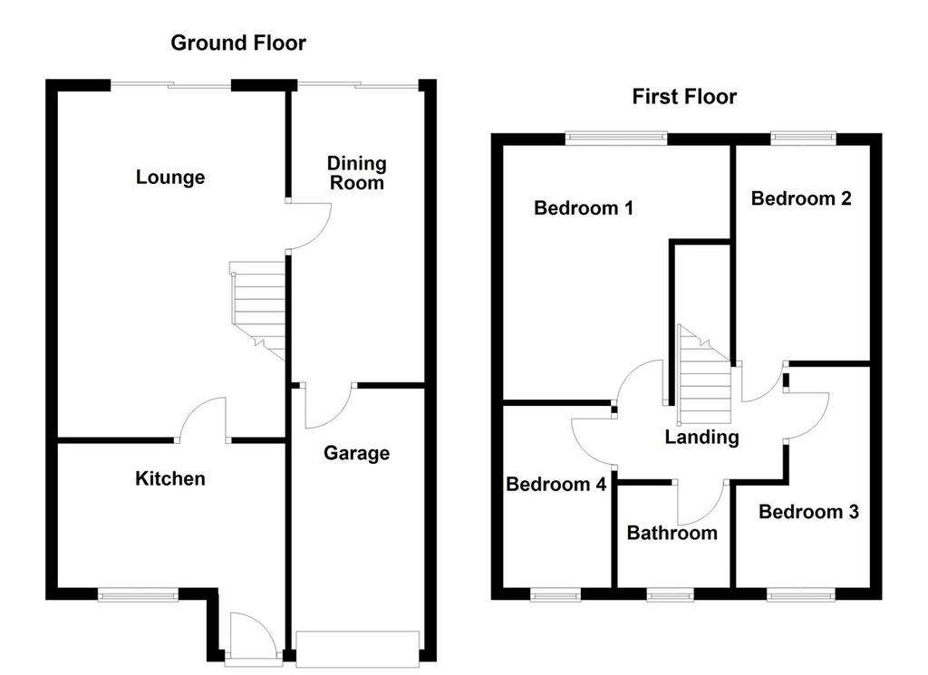 4 bedroom semi-detached house for sale - floorplan