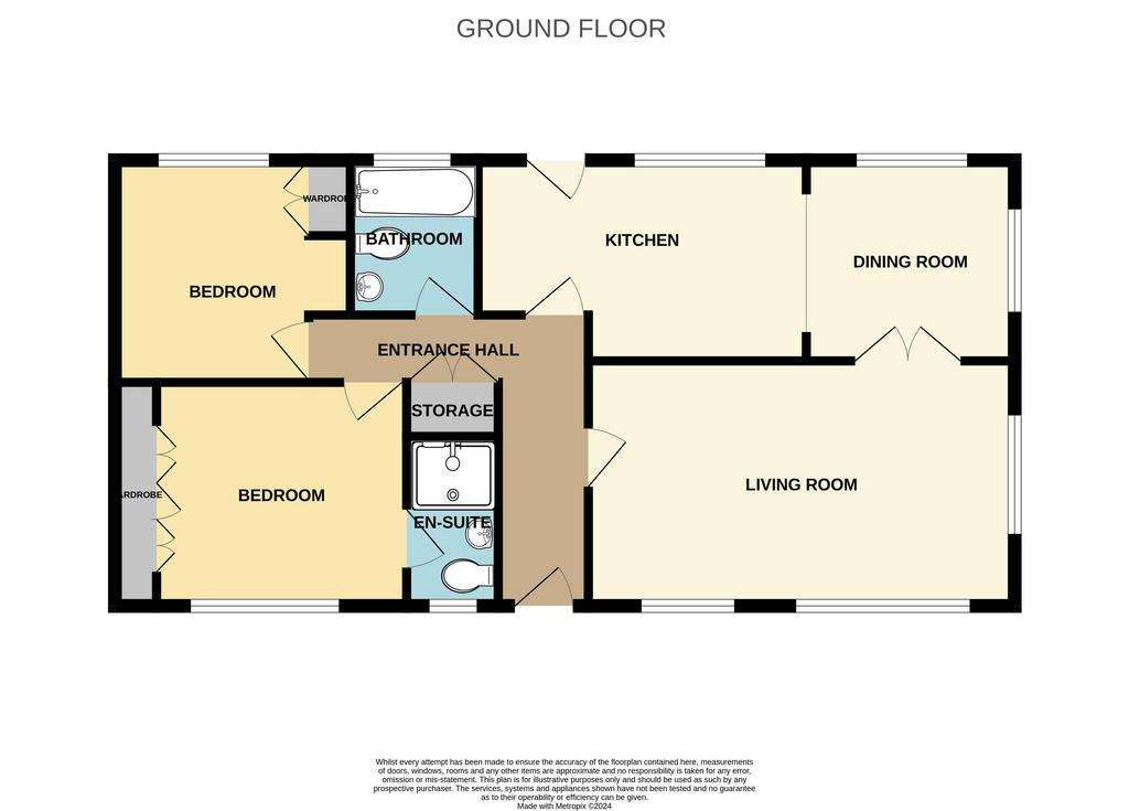 2 bedroom park home for sale - floorplan