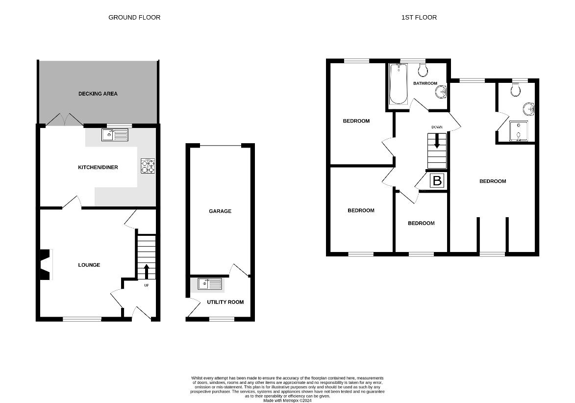 4 bedroom semi-detached house for sale - floorplan